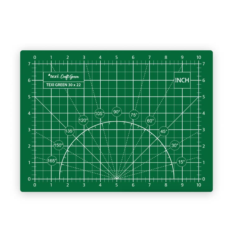Image of a cutting mat 30x22 cm - green – available at Šarlotes audumi