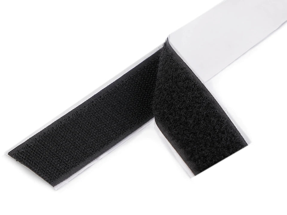 Self-adhesive hook-and-loop tape, Velcro tape 30 mm – available online at Charlotte's Fabrics