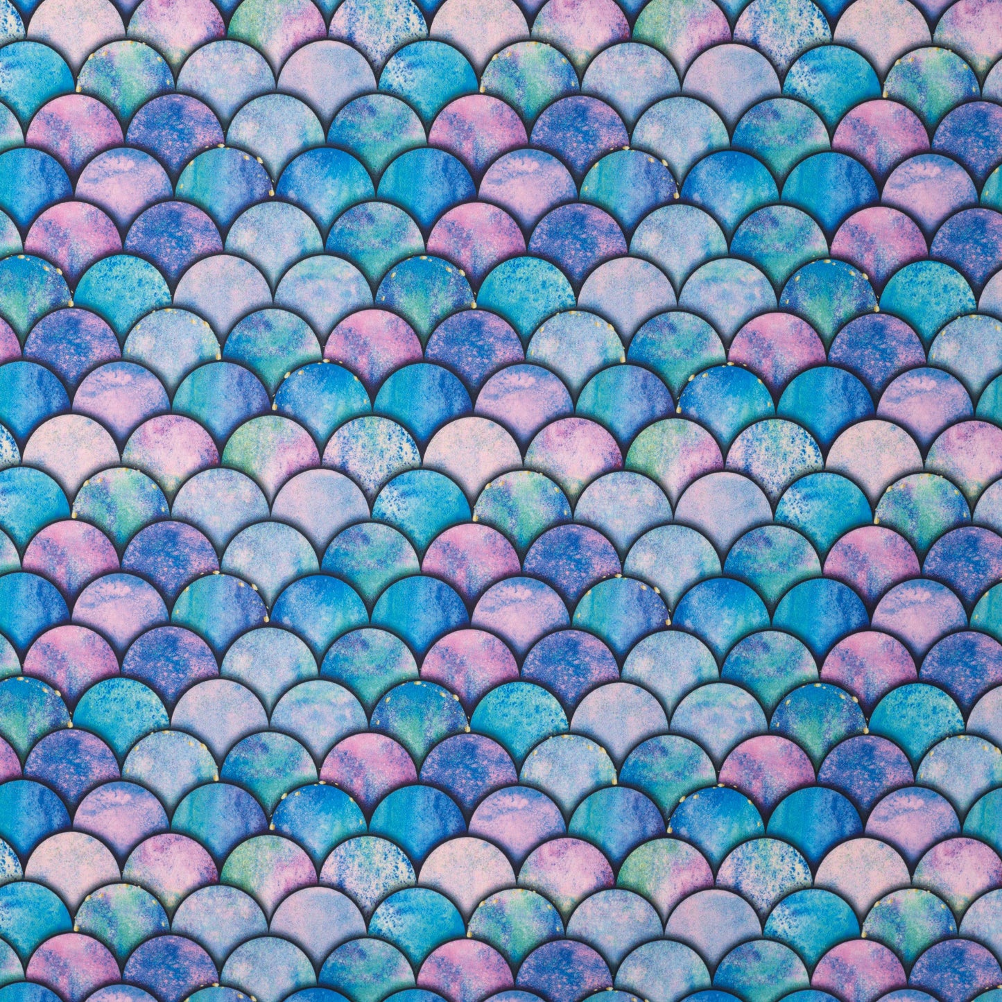Swimsuit lycra fabric - colorful half-circles 220 g/m² | UPF 50+