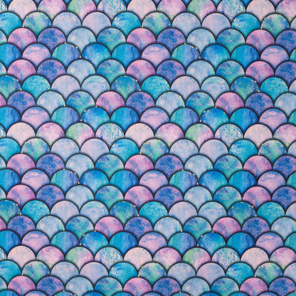 Swimsuit lycra fabric - colorful half-circles 220 g/m² | UPF 50+