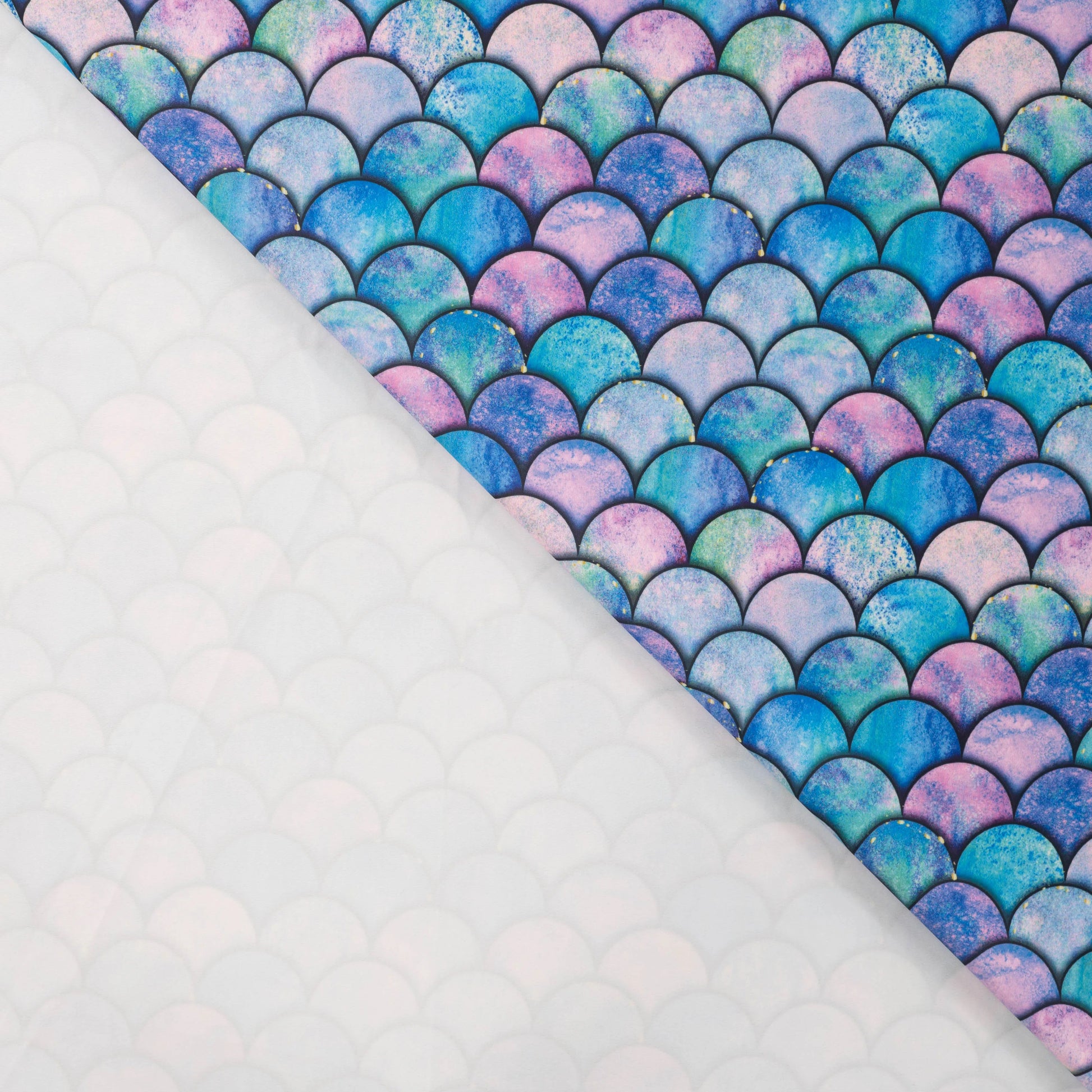 Swimsuit lycra fabric - colorful semicircles 220 g/m² | UPF 50+