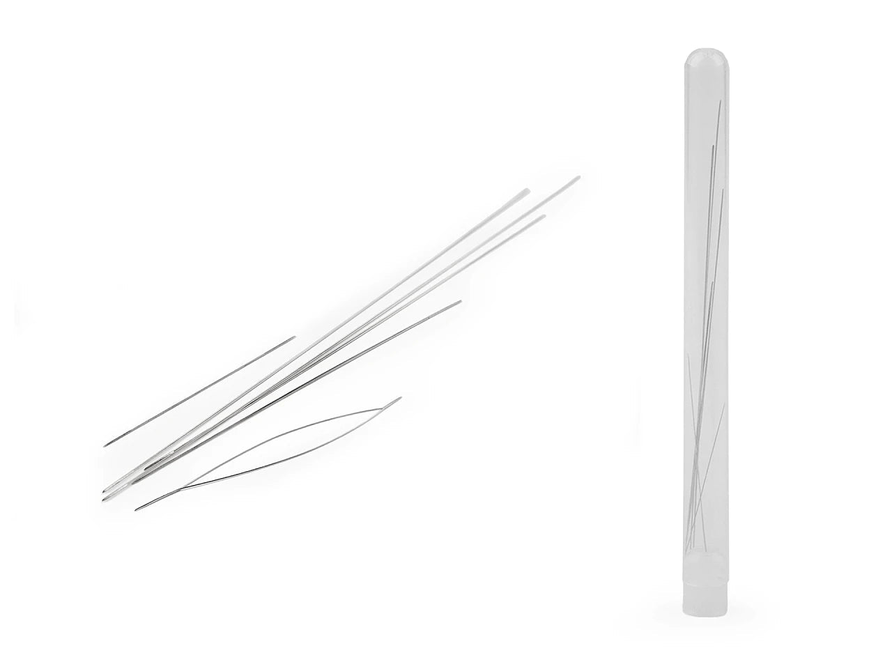 Image of large-eye beading needle set (6 pcs.) – available at Charlotte's Fabrics
