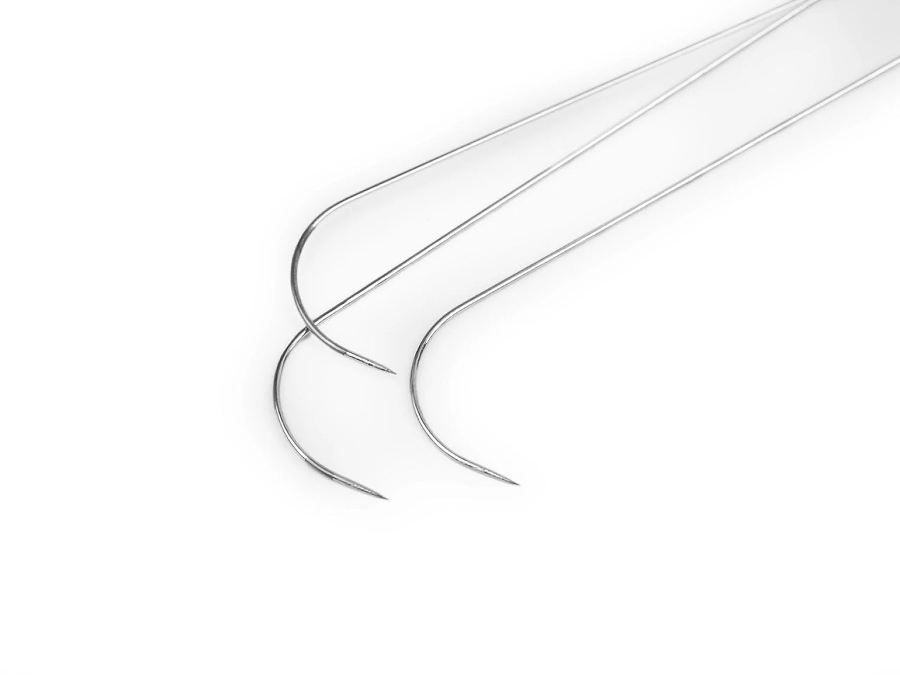Pearly curved needle 19 cm | Ø0.6 mm | 3 pcs.
