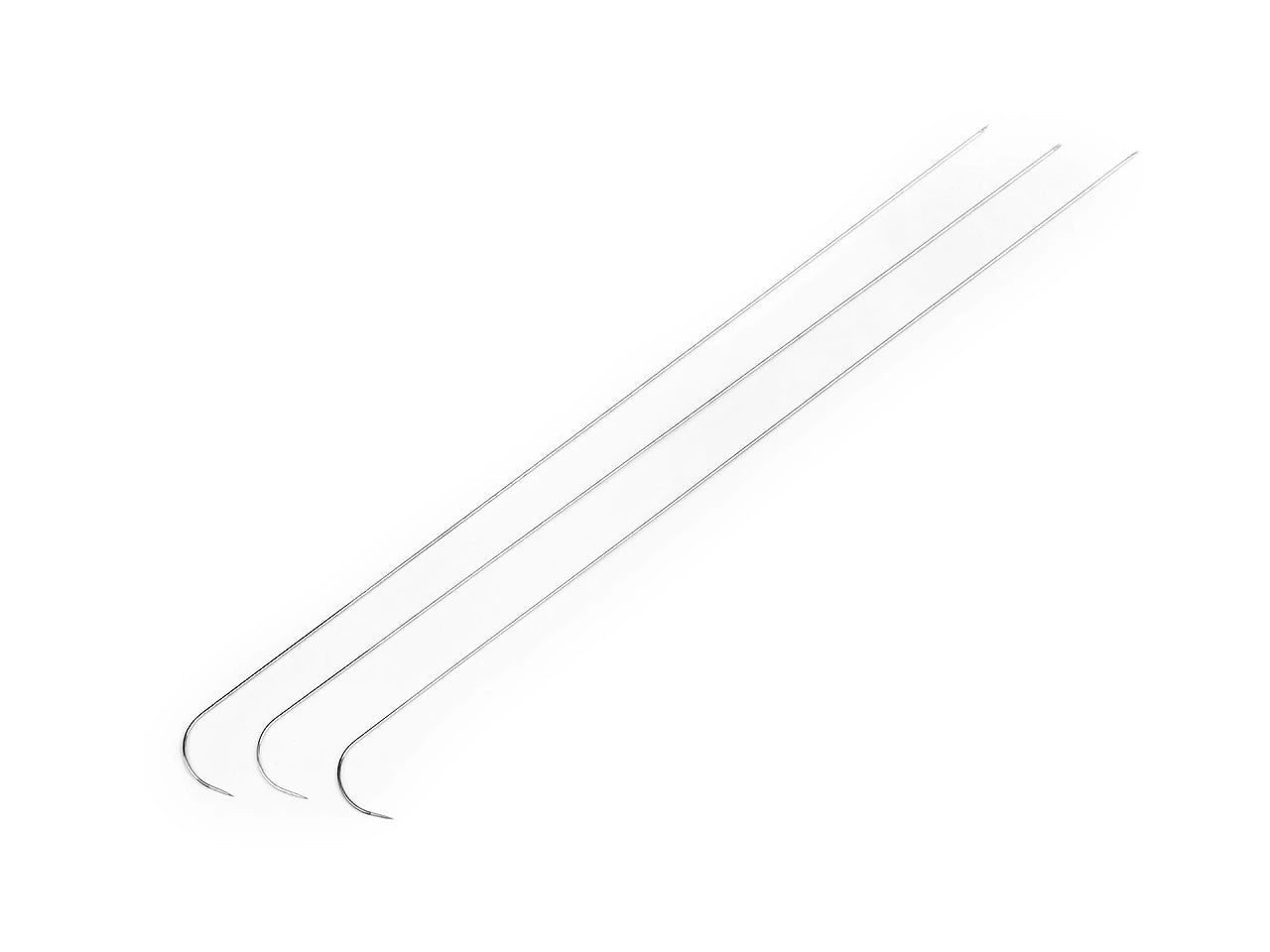 Curved beading needle 19 cm | Ø0.6 mm | 3 pcs.