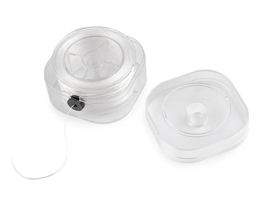 Image with Flat elastic cord, rubber 0.8 mm (100 m) in a box – available at Šarlotes audumi