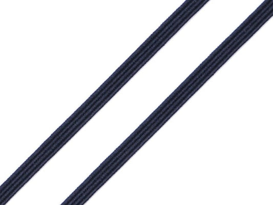 Flat elastic - 3 mm dark blue
