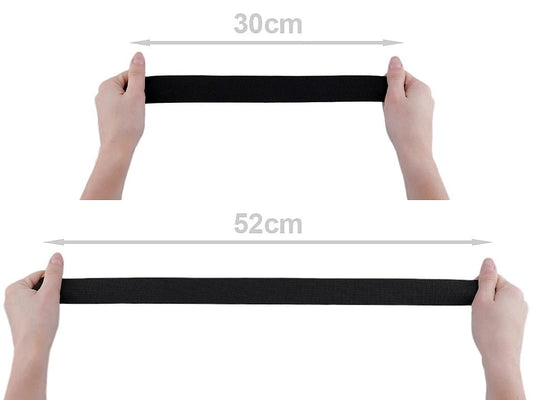 Flat elastic - 3.5 cm white