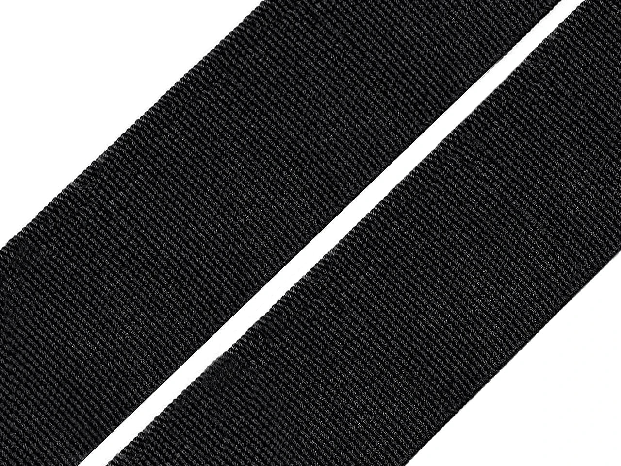 Flat elastic band - 3,5 cm black