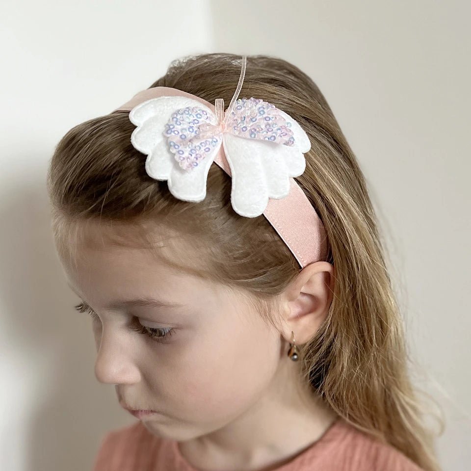 Flat satin elastic 5 cm - powder pink