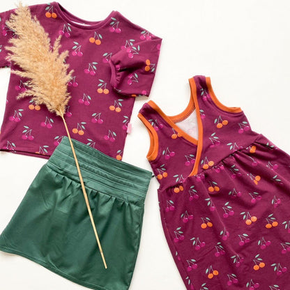 Lightweight cotton jersey - cherry 200 g/m²