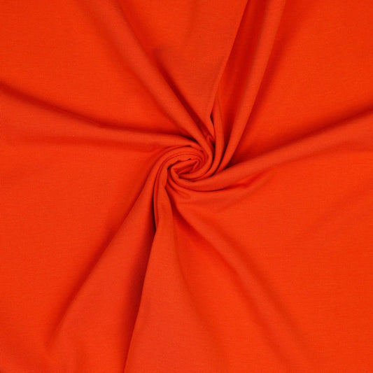 Thin cotton jersey - orange 215 g/m²