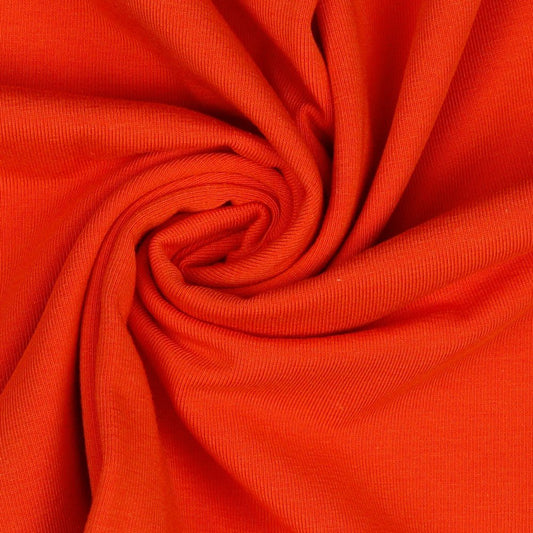 Thin cotton jersey - orange 215 g/m²