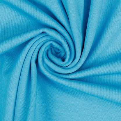 thin cotton jersey - turquoise blue 215 g/m²