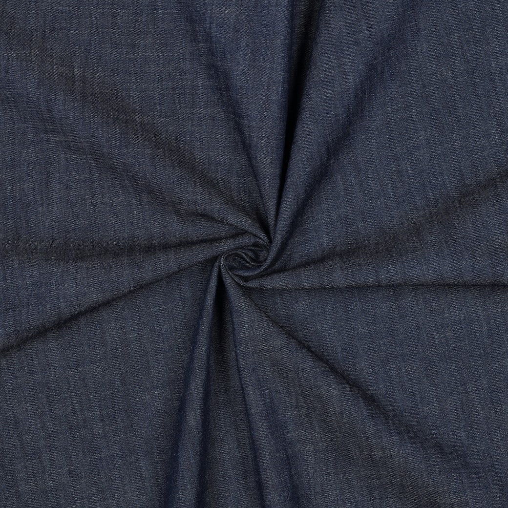 alt
Image with thin denim fabric for dresses, shirts - dark indigo blue 135 g/m² – available at Šarlotes audumi