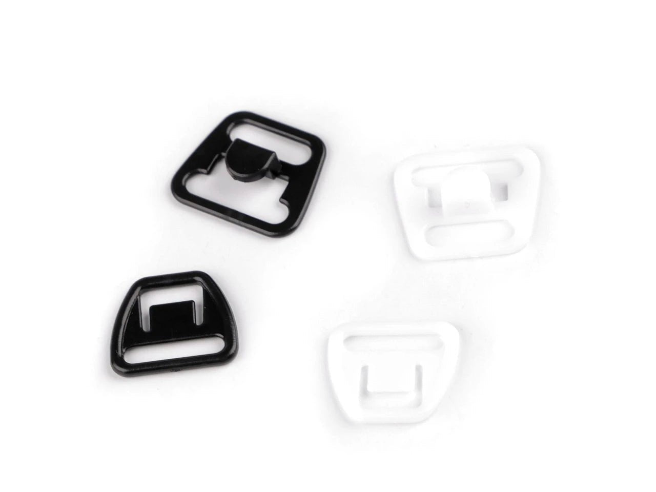 Image of plastic bra clasps |12 mm, pack of 10 pcs. – available at Šarlotes audumi