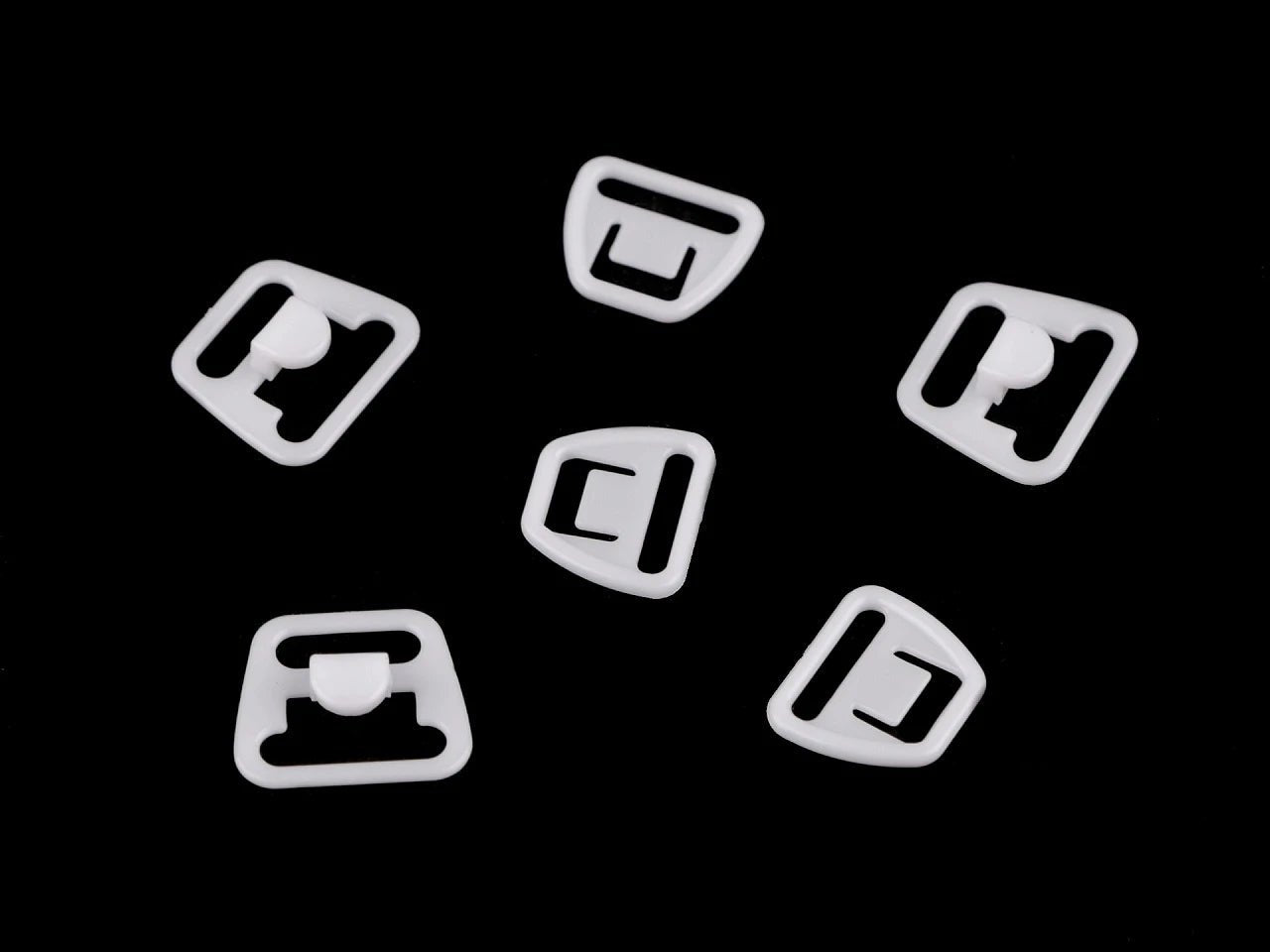 Image of plastic bra closure | 12 mm, pack of 10 pcs. – available at Šarlotes audumi