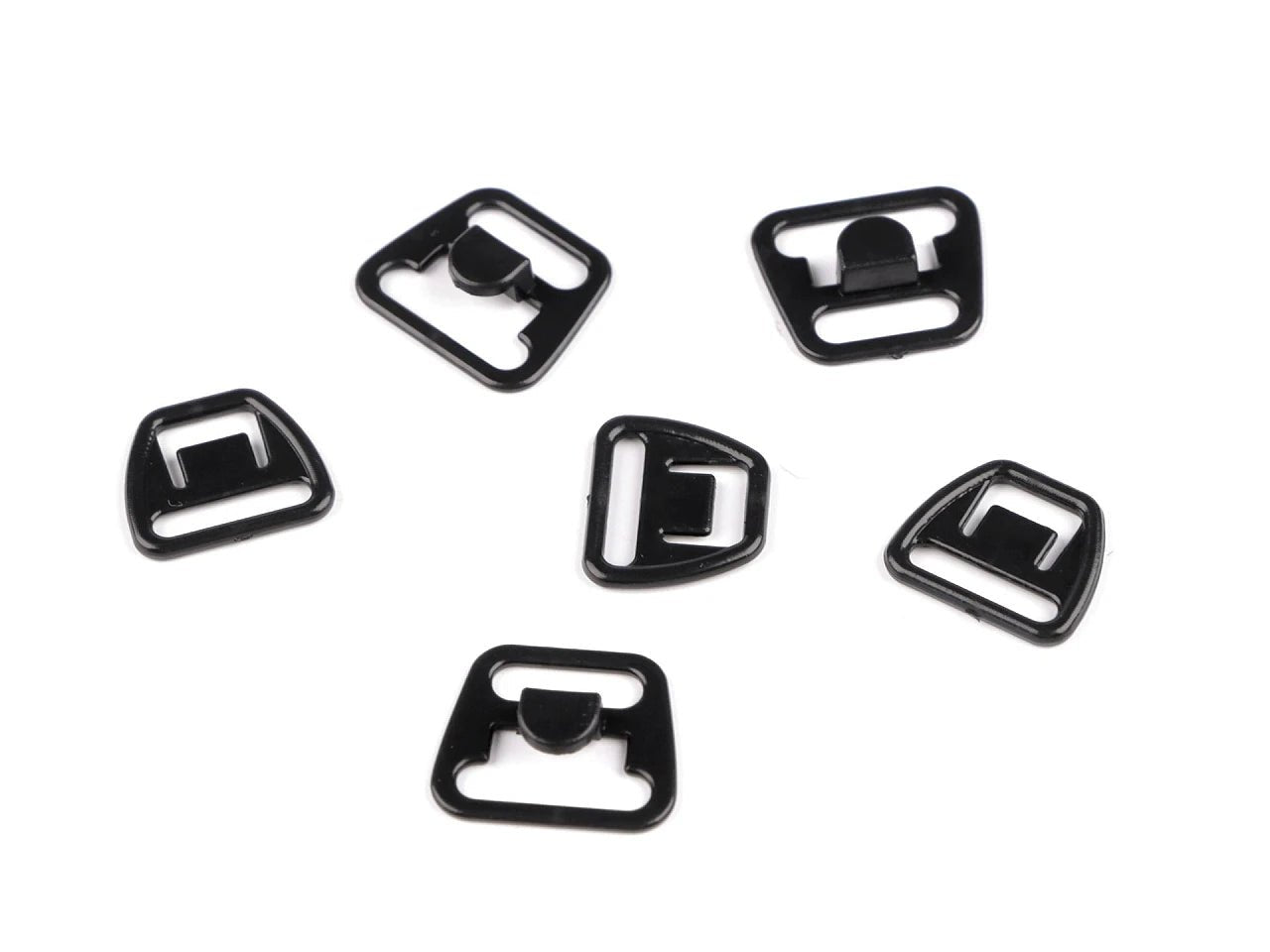 Image of a plastic bra clasp | 12 mm, pack of 10 pcs. – available at Šarlotes audumi