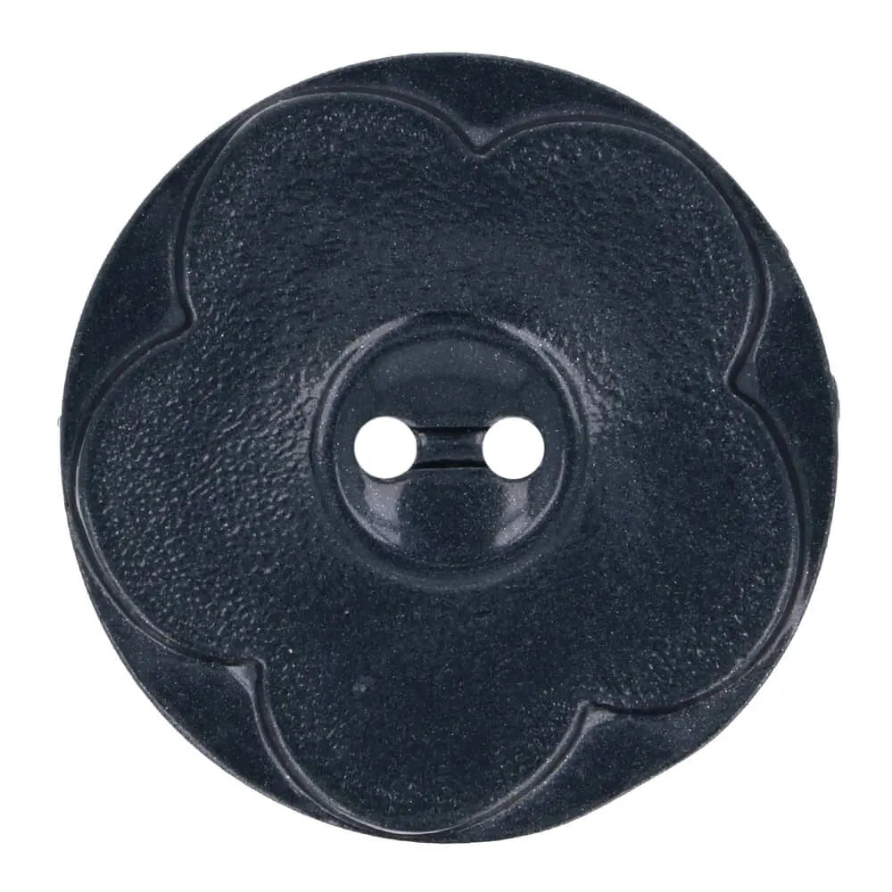 Plastic button 44 mm - black