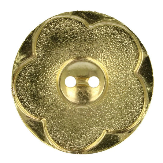 Plastic button 44 mm - gold