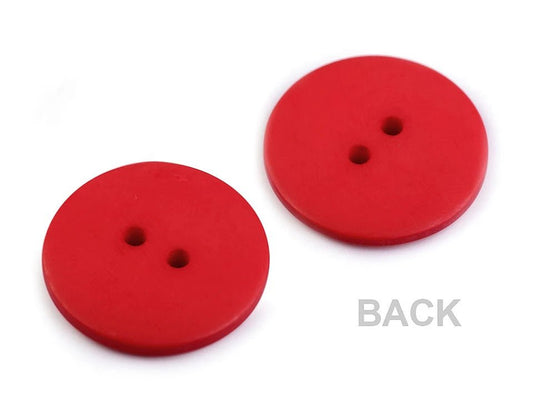 Plastic buttons 22.7 mm - black