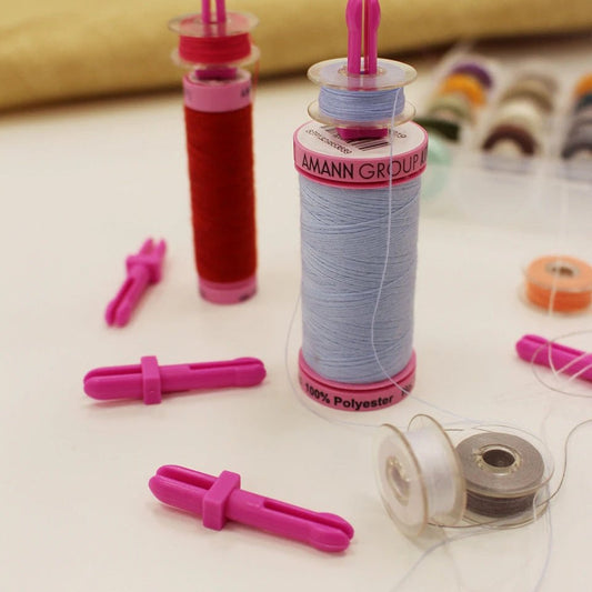 Image of Plastic spool holder (10 pcs) – a convenient helper for storing threads – available at Šarlotes audumi