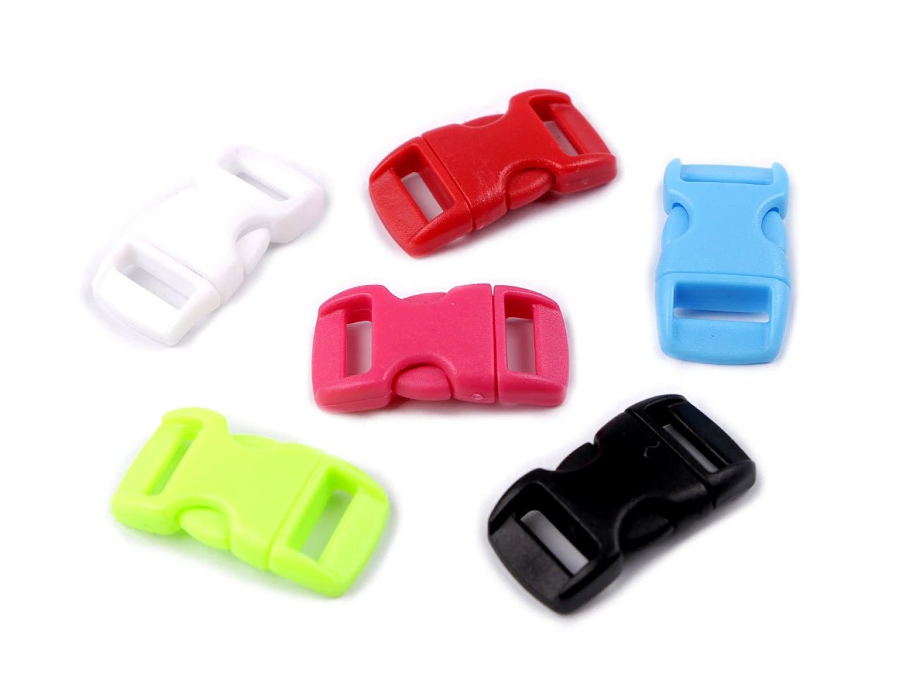 Plastikowa klamra - łącznik 10 mm - zielona (w opakowaniu 10 szt.)