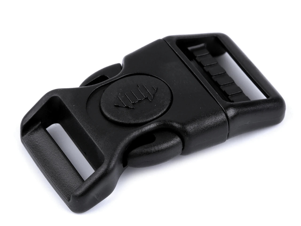 Plastic buckle - connector - frost-resistant 20 mm - black (10 pcs. in set)