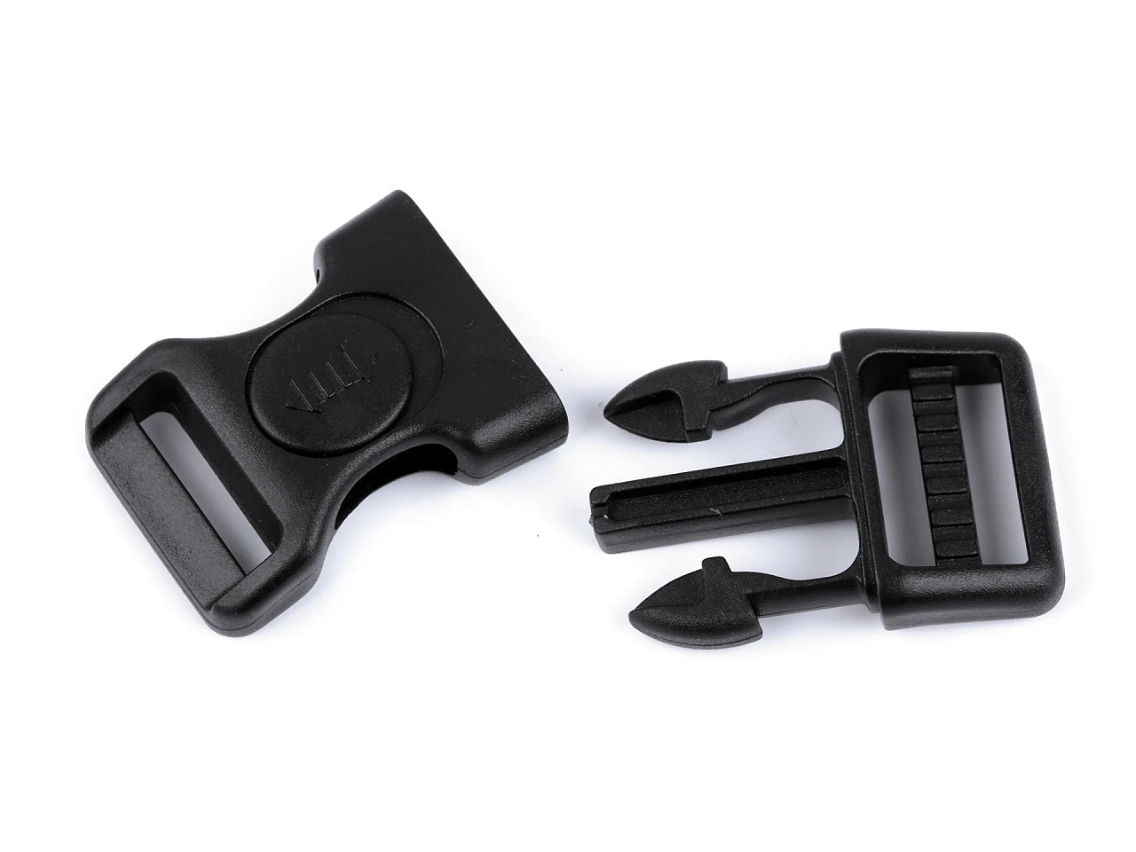 Plastic buckle - connector - frost-resistant 20 mm - black (pack of 10 pcs.)