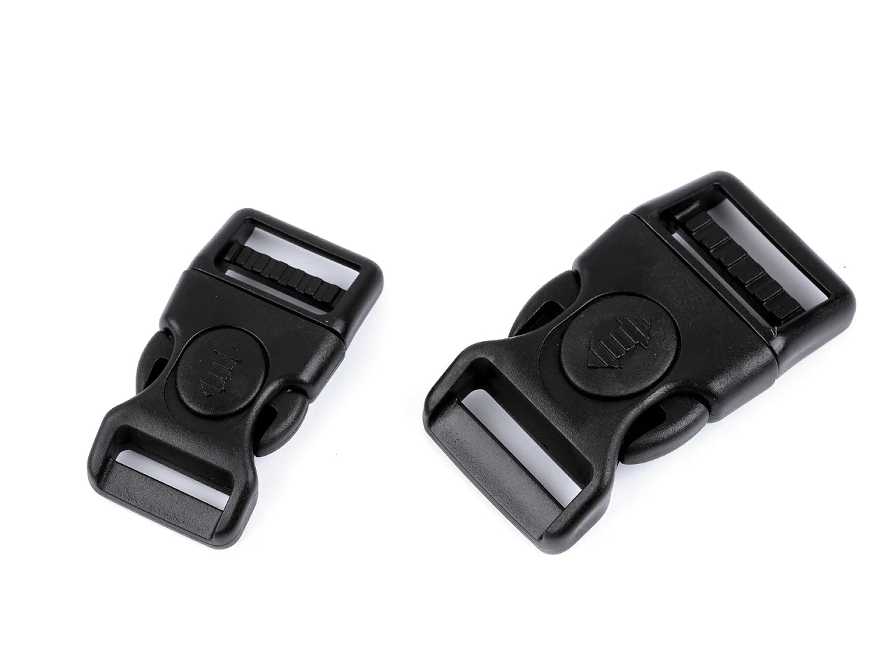 Plastic buckle - connector - frost-resistant 20 mm - black (10 pcs. in pack)