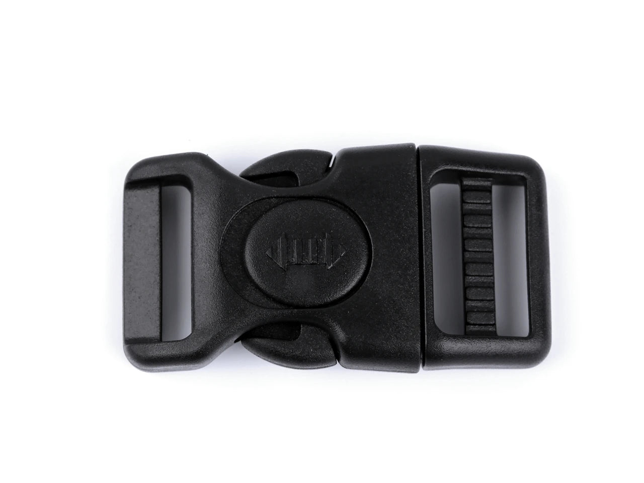 Plastic buckle - connector - frost-resistant 20 mm - black (10 pcs. per set)