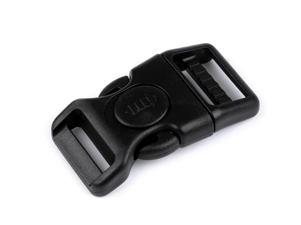 Plastic buckle - connector - frost-resistant 25 mm - black (10 pcs. per set)