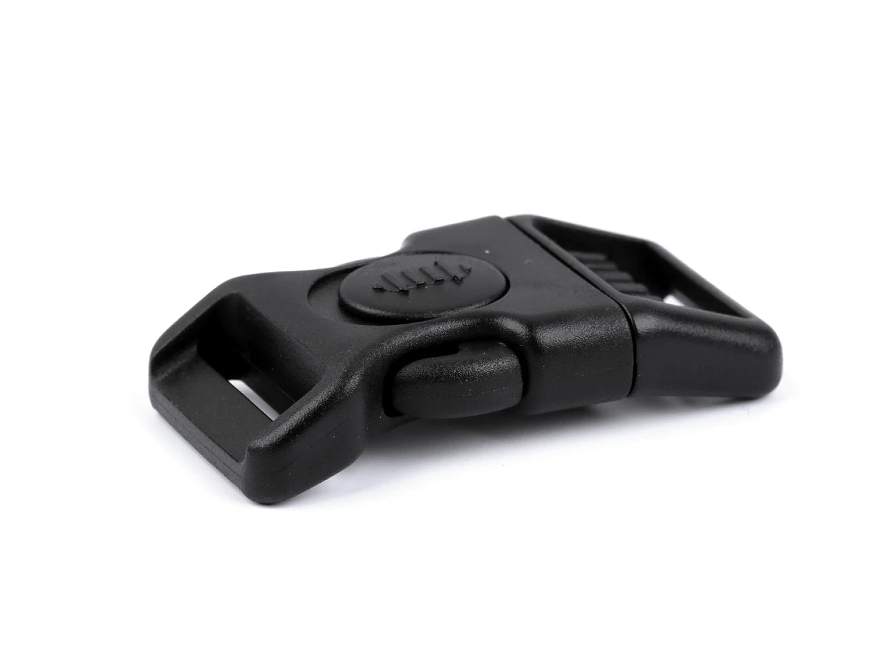Plastic buckle - connector - frost-resistant 25 mm - black (10 pcs. in set)