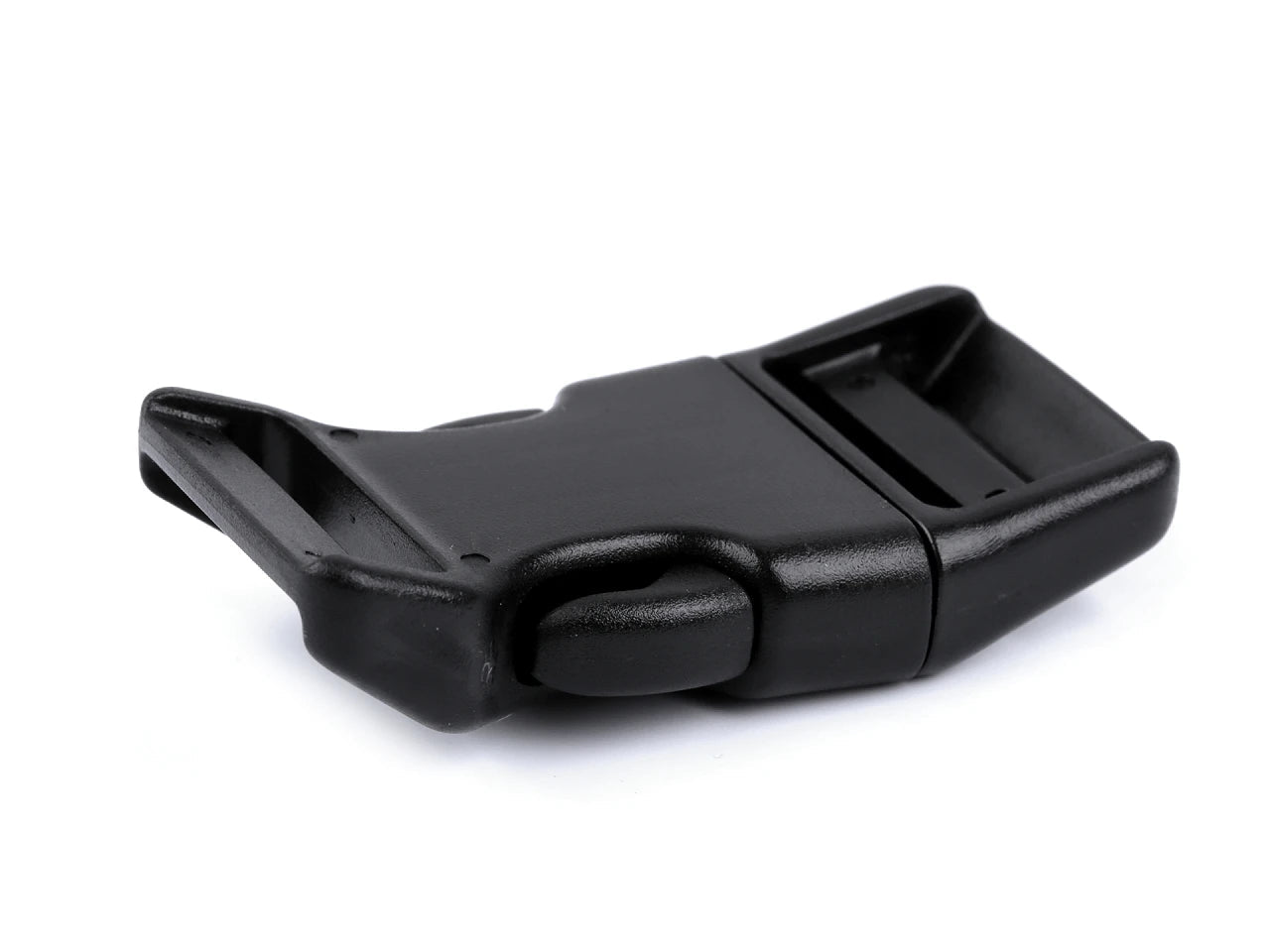 Plastic buckle - connector - frost-resistant 25 mm - black (10 pcs. in set)