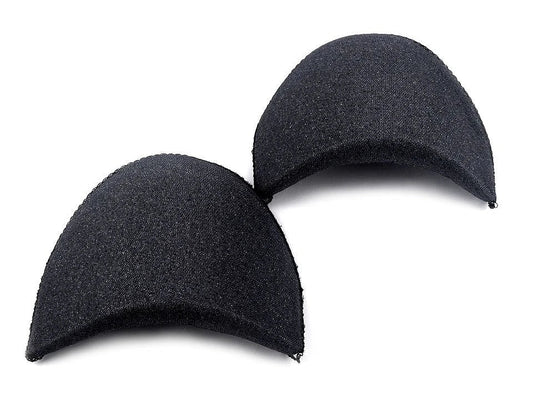 14 mm black shoulder pads (pair)
