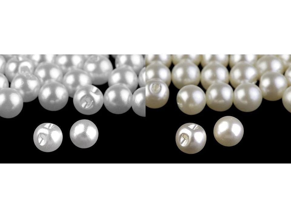 9 mm pearl button | white or warm white