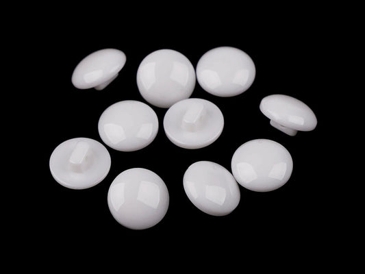 Shank buttons 12.5 mm - white