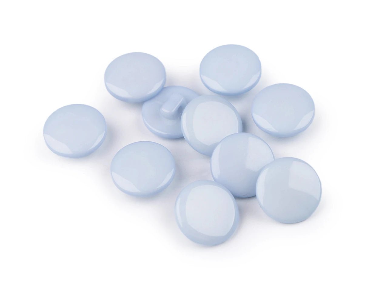 Pogas uz kājiņas 12.5 mm - gaiši zilas