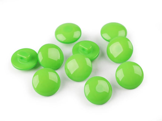 Shank buttons 12.5 mm - bright green