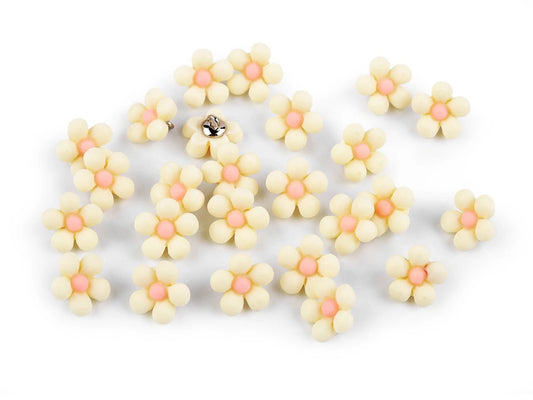 alt
Button on a shank 14 mm - yellow flower