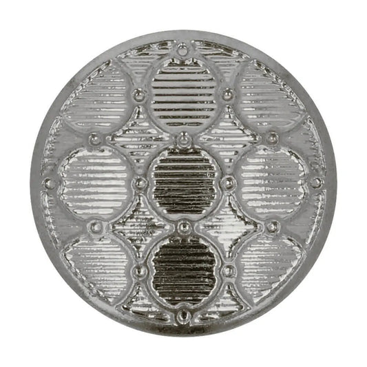 Image of a 15 mm shank button - silver – available at Šarlotes audumi