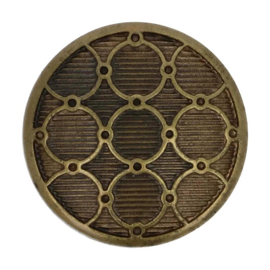 Image with a button on a stem 15 mm - gold-colored – available at Šarlotes audumi