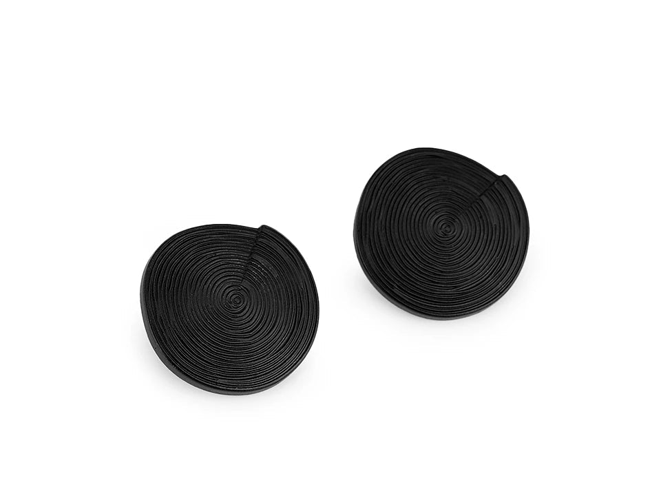 Pogas uz kājiņas 30 mm - melnas