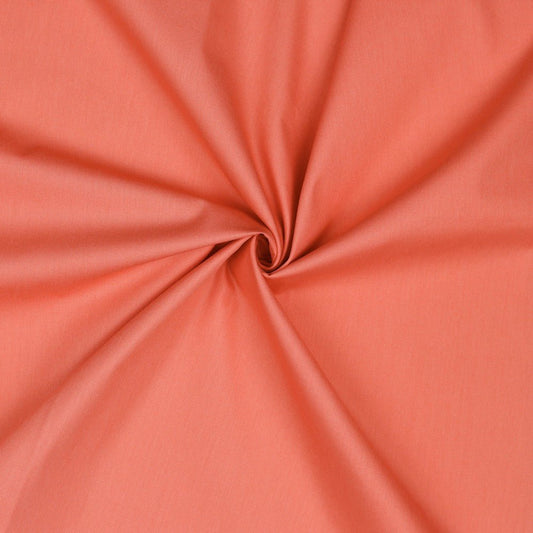 Premium 100% cotton fabric - coral 125 g/m²
