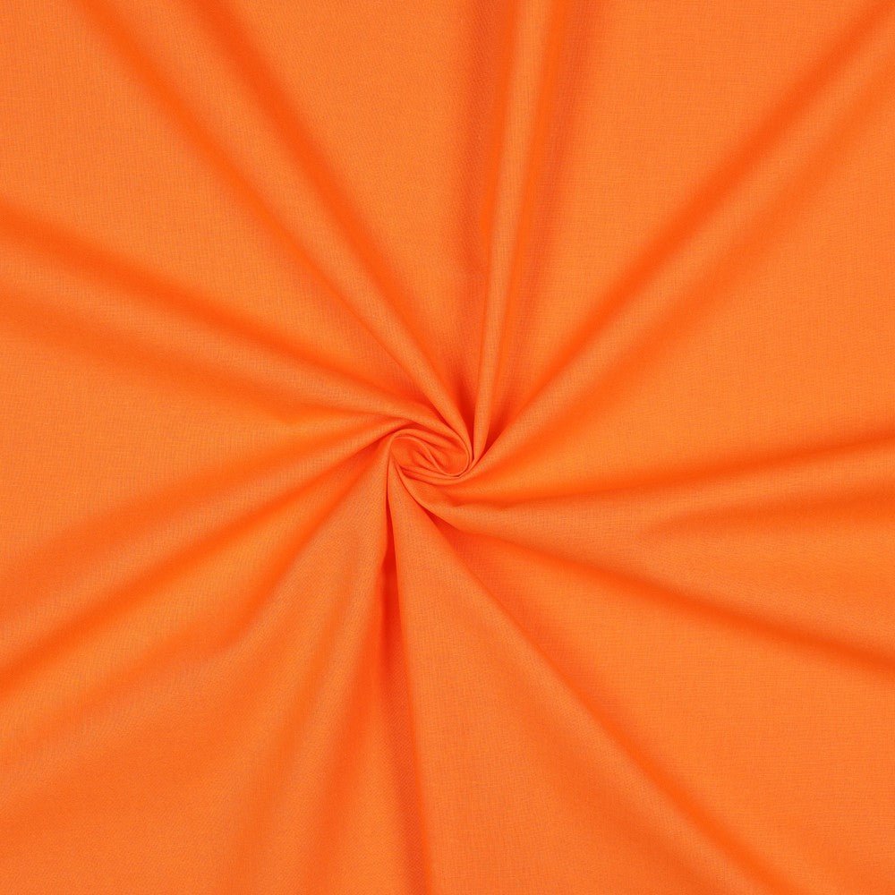 Premium 100% cotton fabric - orange 125 g/m²