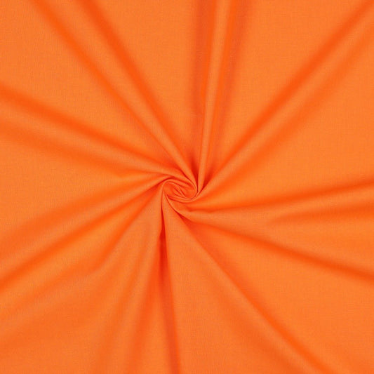 Premium 100% cotton fabric - orange 125 g/m²