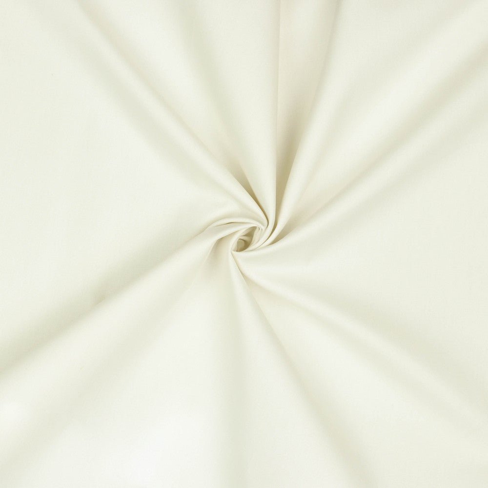Premium 100% cotton fabric - milky white 130 g/m²
