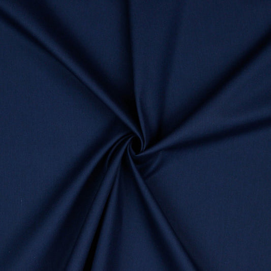Premium 100% cotton fabric - dark blue 125 g/m²