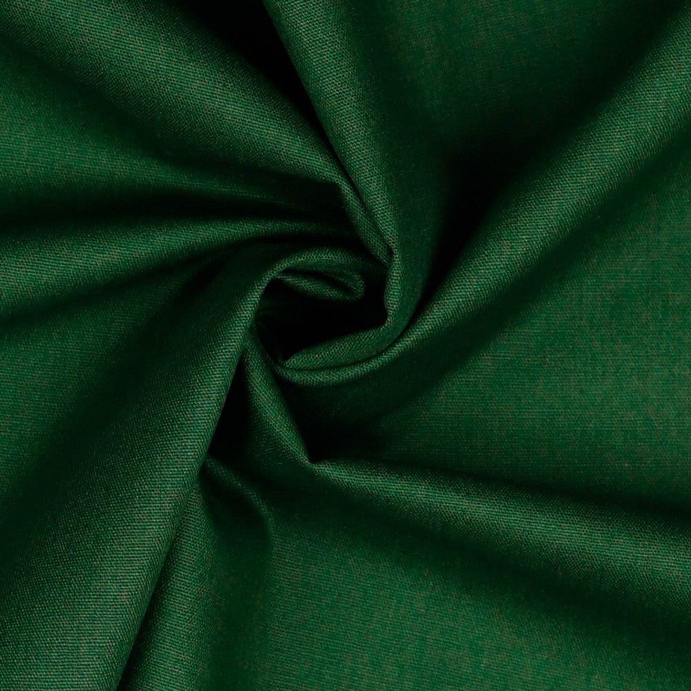Premium 100% cotton fabric - dark green 130 g/m²