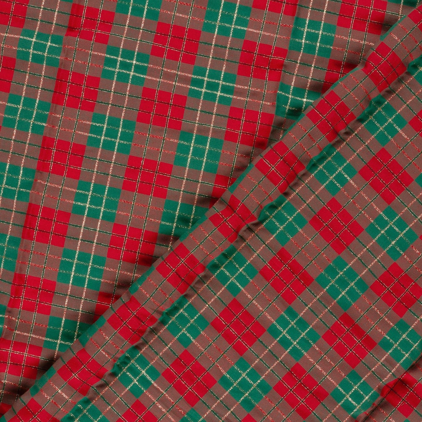 Image of premium 100% cotton fabric - Christmas plaid, available online at Charlotte Fabrics