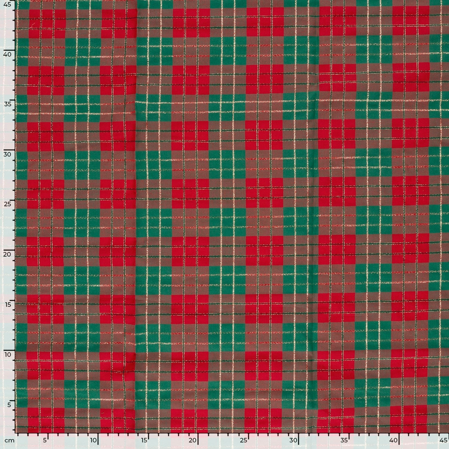 Image with premium 100% cotton fabric - Christmas plaid – available online at Charlotte's Fabrics